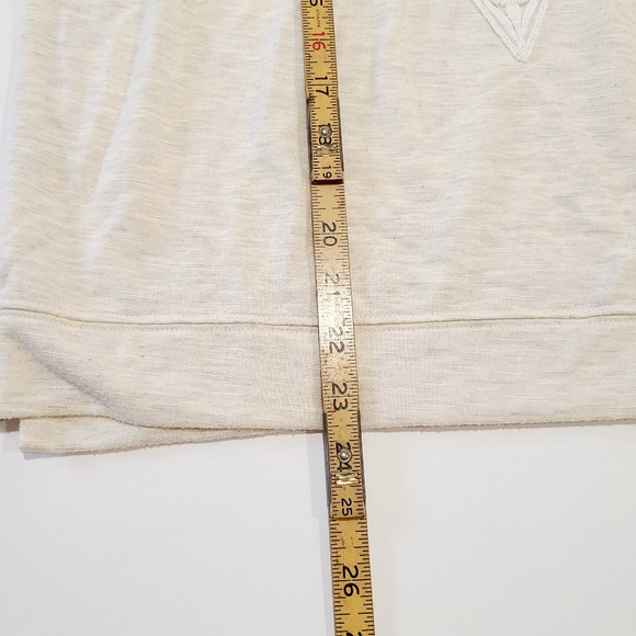 Knox Rose Cream Lace Front Long Sleeve Top EUC - Picture 9 of 9